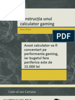 Construcția Unui Calculator Gaming