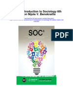 Download Soc 6 Introduction To Sociology 6Th Edition Nijole V Benokraitis all chapter