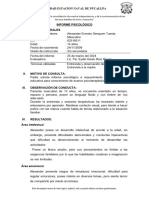 INFORME PSICOLÓGICO Siesquen