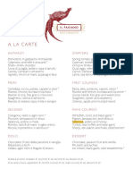 Menu' Fagiano Primavera 2024