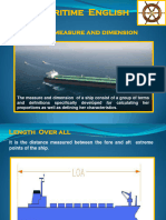 4.- (a) SHIP'S MEASUREMENTS AND DIMENSIONS