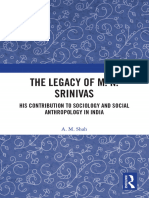 SHAH, A. M. The Legacy of M. N. Srinivas. His Contribution To Sociology and Social Anthropology in India (2019)