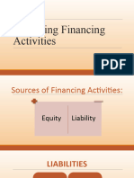 Analysing Financial Activities
