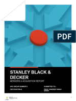 Stanley Black & Decker Merger Group 8