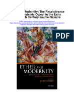 Download Ether And Modernity The Recalcitrance Of An Epistemic Object In The Early Twentieth Century Jaume Navarro full chapter