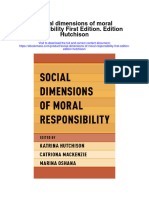 Social Dimensions of Moral Responsibility First Edition Edition Hutchison All Chapter