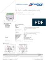 Data Sheet: Main Branch Terminal, 35Mm, 4 Inputs 4 Outputs Yellow/Green