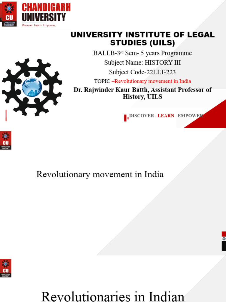 Indian Revolutionary Movement Overview | PDF | Indian Independence ...