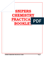 SNIPERS CHEMISTRY PRACTICALS BOOKLET