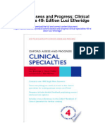 Oxford Assess and Progress Clinical Specialties 4Th Edition Luci Etheridge Full Chapter