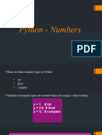 Python - Numbers