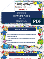 Term 2 Week 1 Grammar