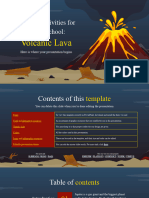 Biology Activities For Middle School - Volcanic Lava by Slidesgo