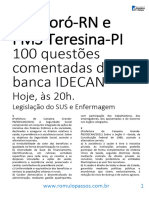 Simulado Idecan para Mossoró e Teresina