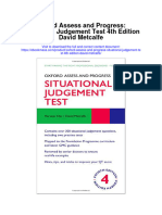 Download Oxford Assess And Progress Situational Judgement Test 4Th Edition David Metcalfe full chapter