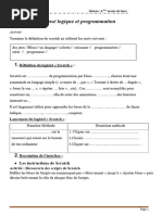 Exercices de programmation Scratch | PDF