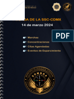 Agenda  De  La  SSC-CDMX  14  De  Marzo  De  2024