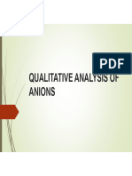 Exp.6 Qualitative Analysis of Anions