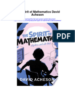 The Spirit of Mathematics David Acheson Full Chapter