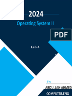 Operating System II: Abdullah Ahmed