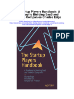 The Startup Players Handbook A Roadmap To Building Saas and Software Companies Charles Edge 2 Full Chapter