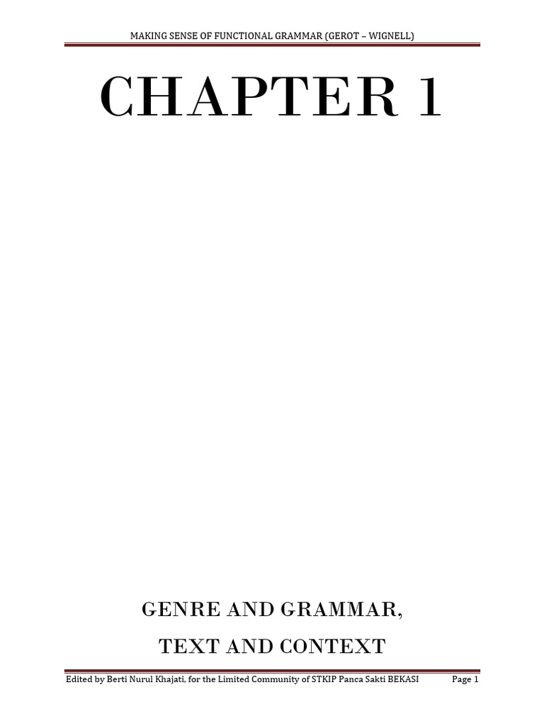 Understanding Functional Grammar | PDF | Clause | Semantics