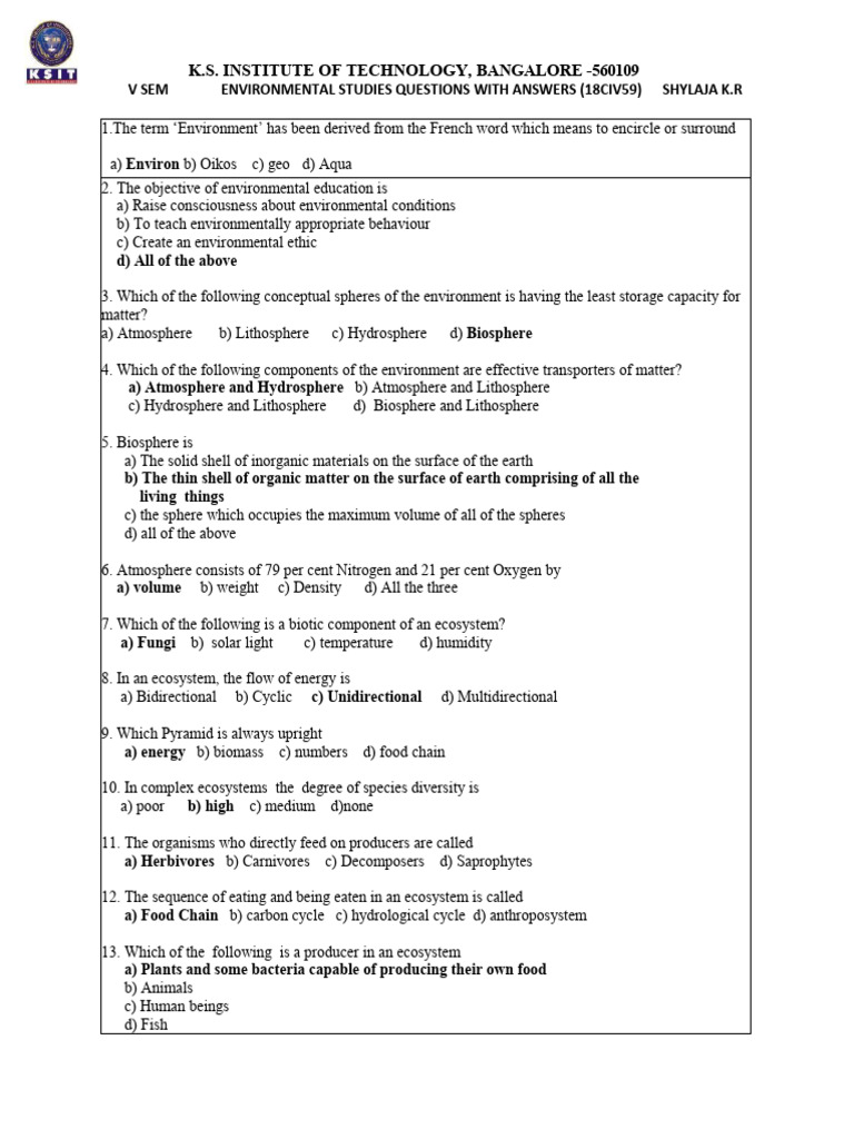 Evs Notes 21civ57 | PDF | Ecosystem | Natural Environment