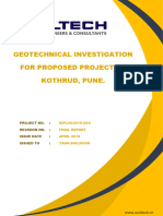 Geotechnical Investigation at Kothrud - Yash Buildcon
