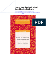 Sociologies of New Zealand 1St Ed Edition Charles Crothers All Chapter