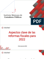 Aspectos Clave de Las Reformas Fiscales para 2022