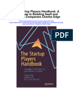The Startup Players Handbook A Roadmap To Building Saas and Software Companies Charles Edge Full Chapter