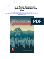 The State of Texas Government Politics and Policy 3Rd Edition Sherri Mora Full Chapter