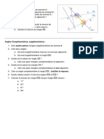 5° - Exercices Angles Adjacents, Complémentaires Et Supplémentaires