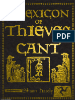 A Lexicon of Thieves Cant