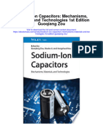 Sodium Ion Capacitors Mechanisms Materials and Technologies 1St Edition Guoqiang Zou All Chapter