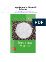 Sociology Matters 7E Richard T Schaefer All Chapter