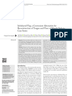 Infrahyoid Flap, A Convenient Alternative For Reconstruction of Tongue and Floor of Mouth Defects: Case Series