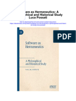 Download Software As Hermeneutics A Philosophical And Historical Study Luca Possati all chapter