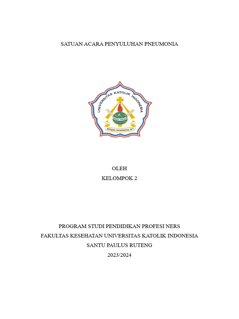 Penyuluhan Penanganan Pneumonia Anak | PDF