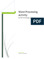 Ed 305 Student Word Processing File Bensko 3 1
