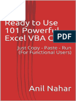 Ready to Use 101 Powerful Excel VBA Code Just Copy - Paste - Run (for Functional Users) (Anil Nahar) (Z-Library)
