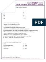 The Life of Pi Level 3-Answers 3