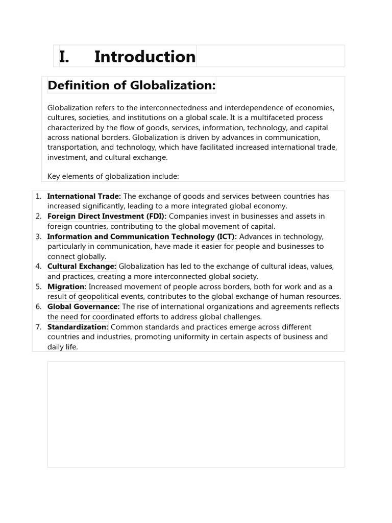 Definition of Globalization | PDF | Organizational Culture | Globalization