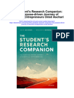 The Students Research Companion The Purpose Driven Journey of Scientific Entrepreneurs Omid Aschari Full Chapter