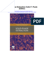 Download Solid Phase Extraction Colin F Poole Editor all chapter