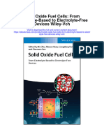 Solid Oxide Fuel Cells From Electrolyte Based To Electrolyte Free Devices Wiley VCH All Chapter