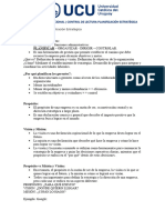 Planificación y Administración Estratégica CONTROL DE LECTURA