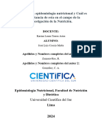 Avances de La Epidemiología Nutricional - Foro 3