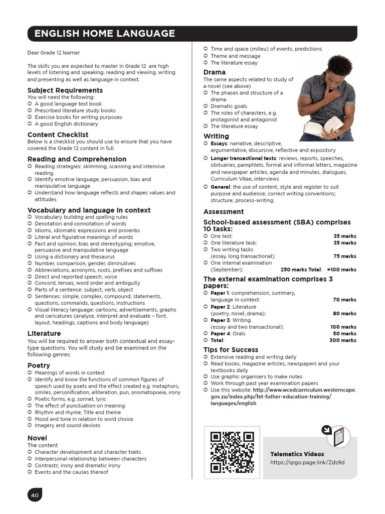 English HL | PDF | Essays | Vocabulary