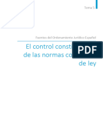 Tema 5. El Control Constitucional de Las Normas Con Fuerza de Ley